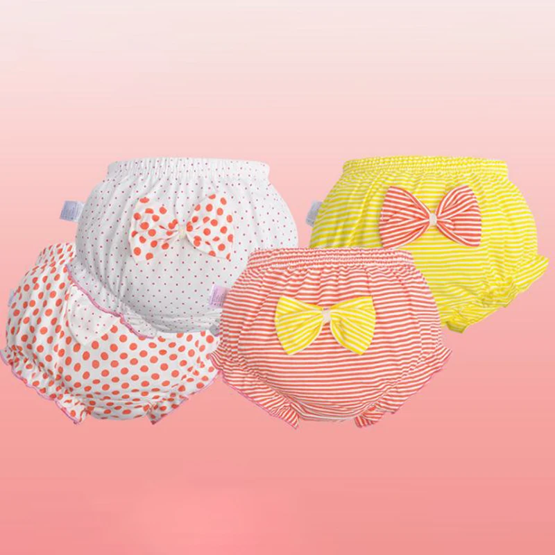 1Pc New bow Baby Cotton Underwear Panties Girls Cute Underpants Shorts Summer 0-7 years old girl children | Детская одежда и обувь