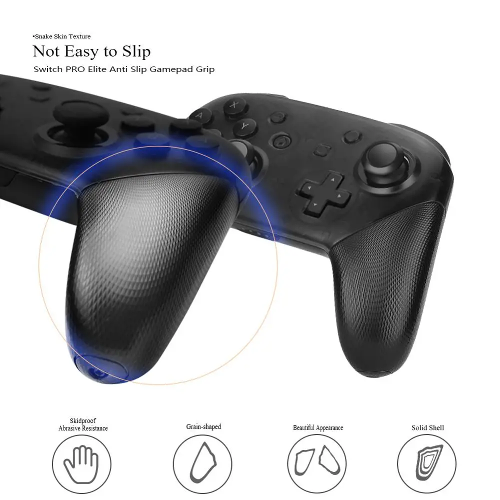

Dealonow Replacement grip for Switch Pro Bluetooth Wireless Controller Nintendo Switch Pro controller Remote Gamepad