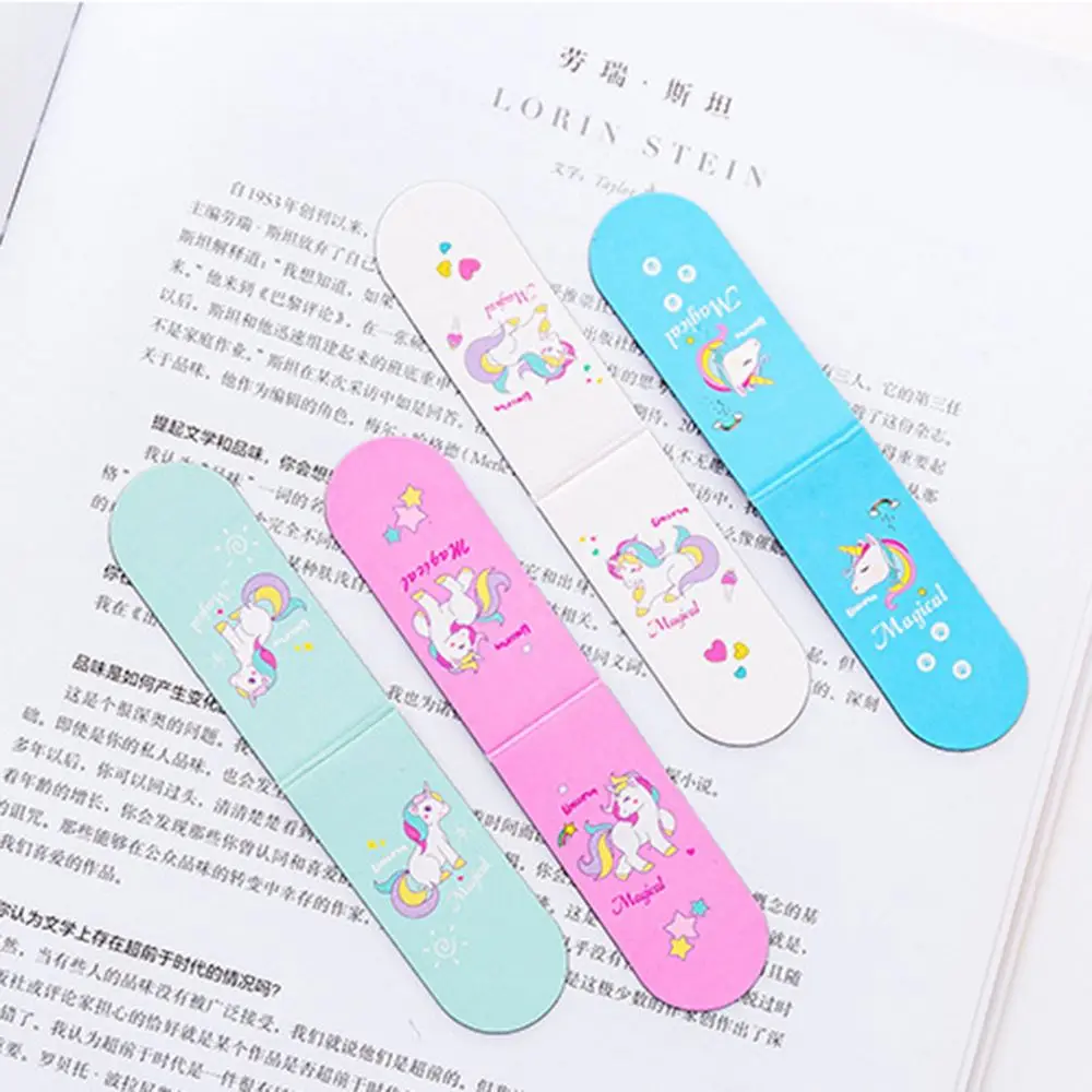 Милый Единорог Магнитный маркер Закладка страницы школьные канцелярские товары