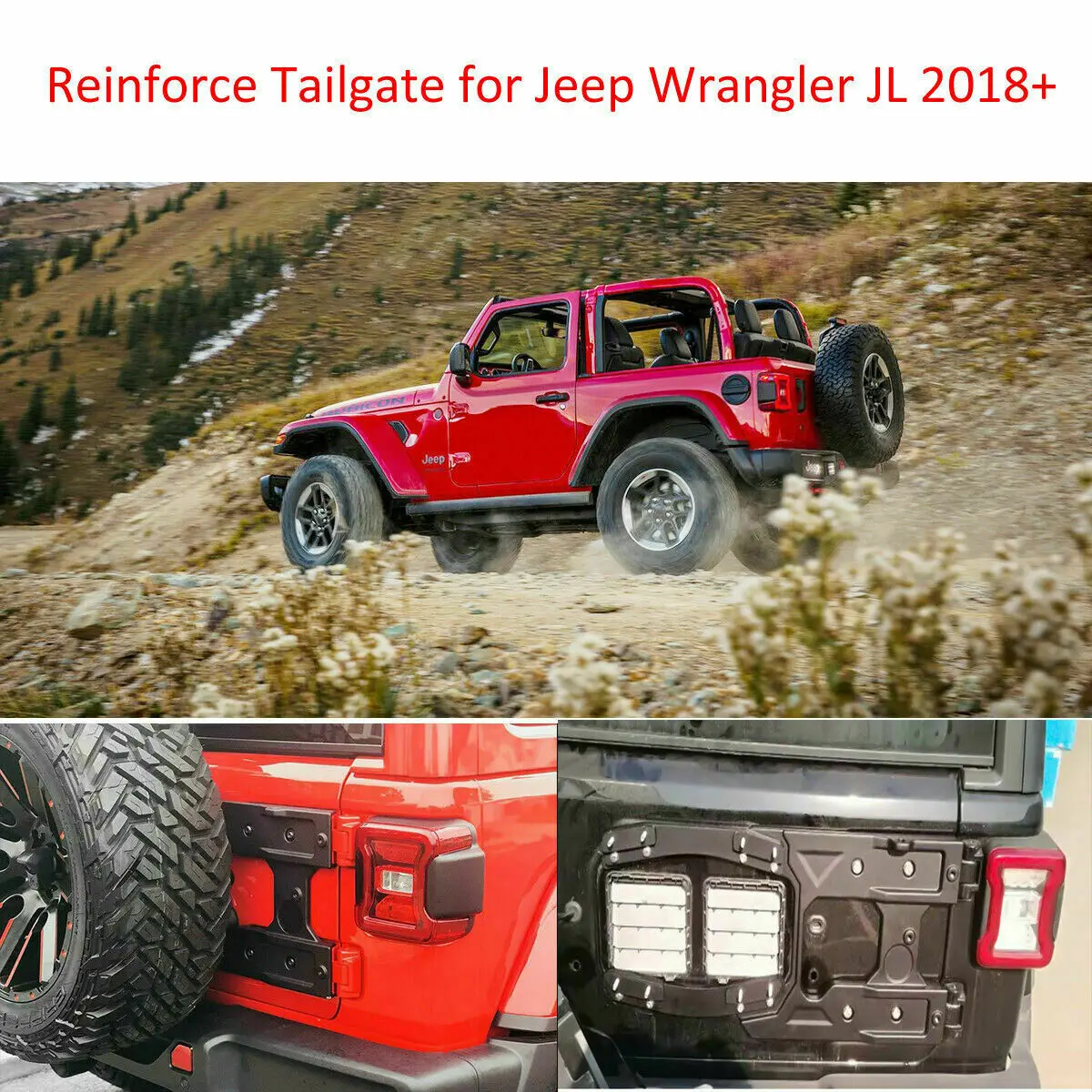 Негабаритная запасная система поддержки заднего багажника для Jeep JL Wrangler |