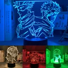 Аниме Jujutsu Kaisen светодиодный ночной Светильник для косплея Сатору годжо юцзи итадори для детской комнаты акриловая 3d деко лампа подарок на день рождения Pro