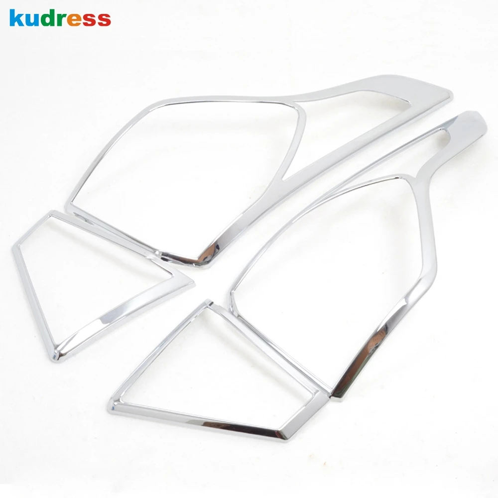 4 шт. хромированные накладки на задние фары для Ford Escape Kuga 2017 2018 ABS|hood cover|abs chromechrome car