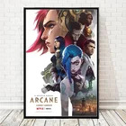 2022 Arcane Vi League of Legends аниме настенная Картина на холсте Jinx Jess Viktor спальня Рождественский подарок Декор постер