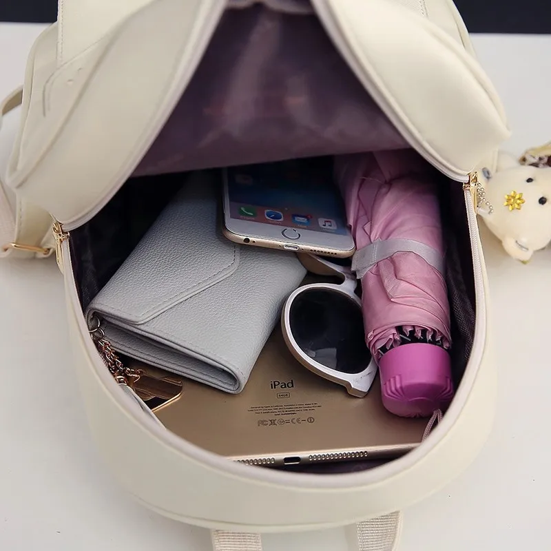 

Brand Designer Backpack for Women 2021 Chain Rivet Bag Female Fashion Backpacks Student School Bag Hot Leather Backpacks Lady