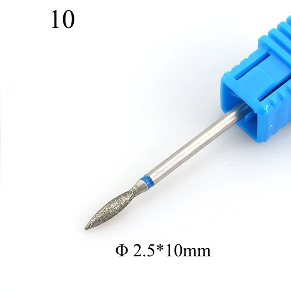 Алмазная дрель для ногтей 14 типов вращающееся сверло Фрезерный резак