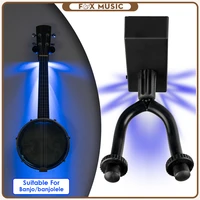 banjo hanger wall mount holder hook blue led light 20000mcd brightness 5kg load bearing for concert tenor banjolele