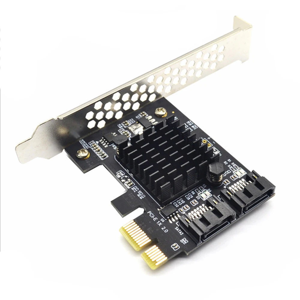 Плата расширения PCIE для SATA 3 адаптер с двумя портами карта PCI Express