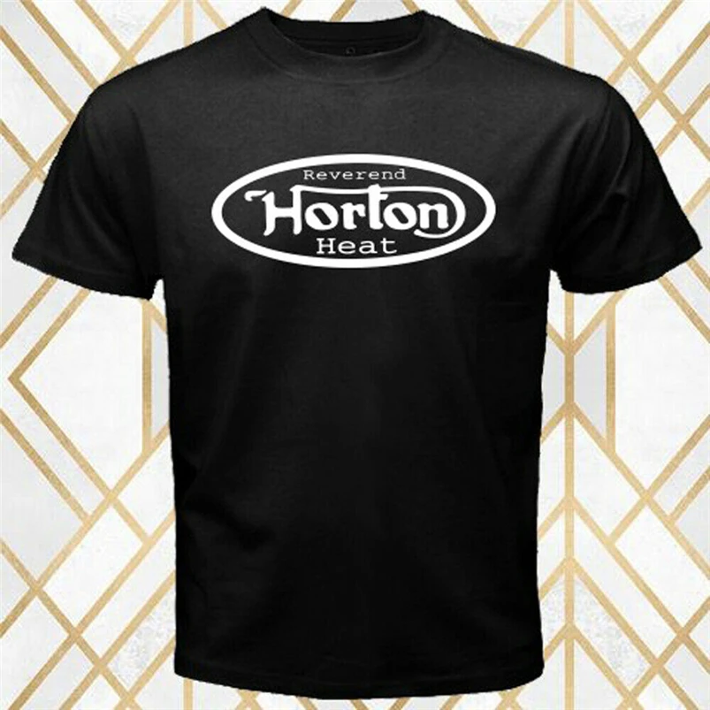 Мужская черная футболка с логотипом музыканта Reverend Horton Heat размер S 3Xl уличная
