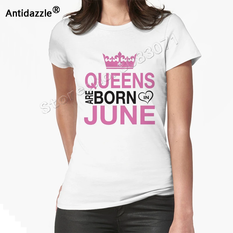 Антиослепляющая популярная новинка Queens are born in November забавная женская футболка с