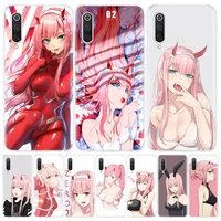 zero two darling in the franxx 02 silicon call phone case for xiaomi redmi note 10 pro 11 9 10s 8 9s 11s 11t 8t 7 9a 9c 9t 7a 8a