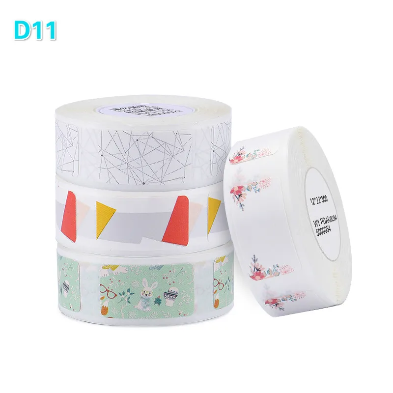 Niimbot D11/D61 Label Printer Printer Paper Roll Label Sticker Waterproof Anti-Oil Tear-Resistant Price Label Scratch-Resistant