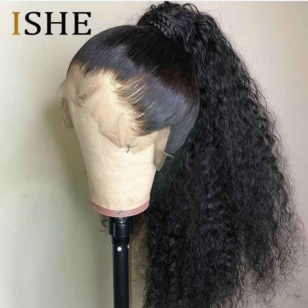 360 парик на сетке спереди предварительно выщипанные Детские волосы плотность 250