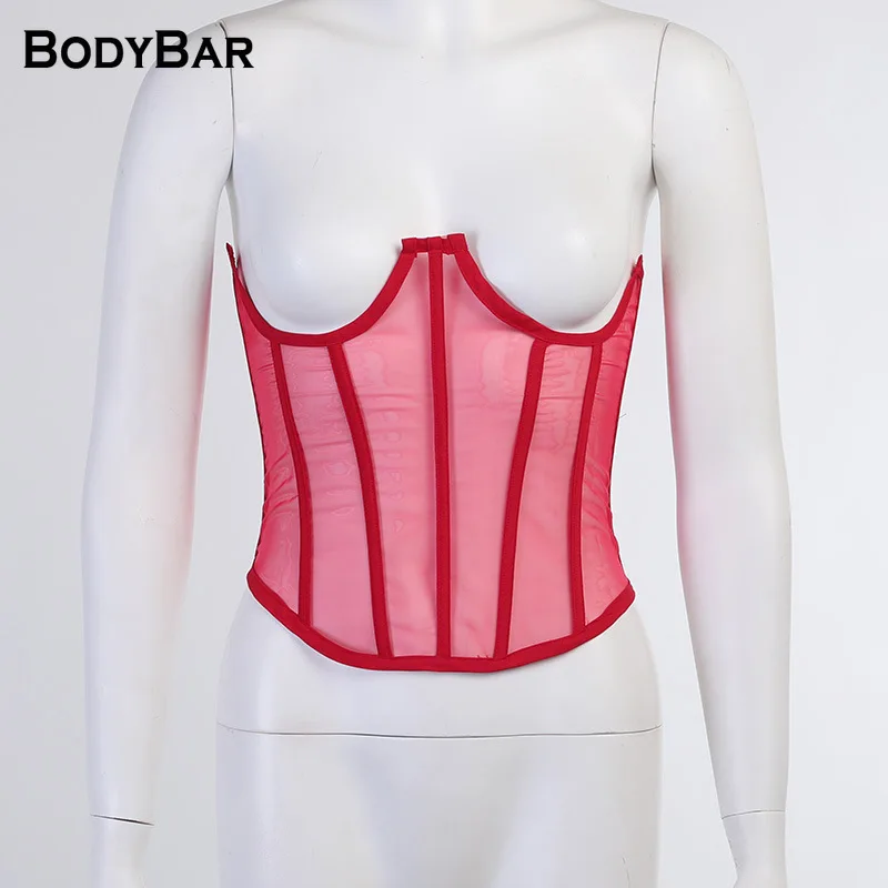 

Ladies Patchwork Tights Bodysuits Hot Sale Corset Slim Tops Female Hollow Sexy T-shirts Lace Up Club Party Tanks Top For Female