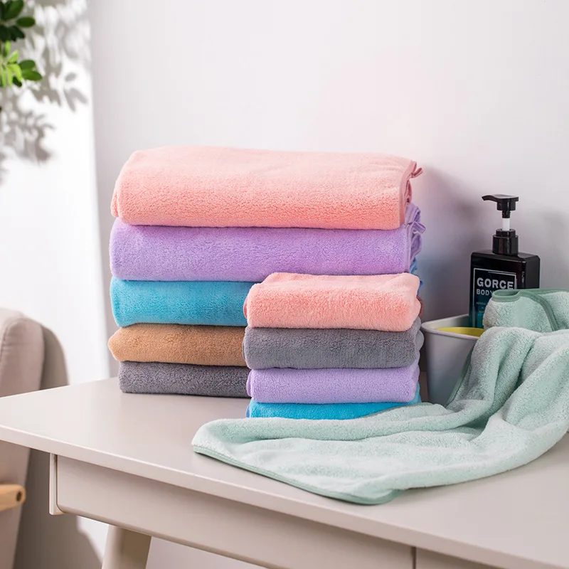 Полотенце из кораллового бархата сверхтонкое волокно домашнее банное полотенце