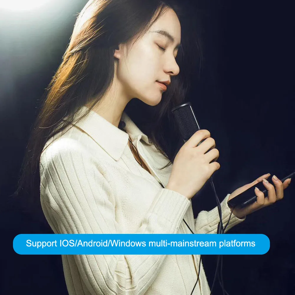 Xiaomi Mijia JUNLIN, проводной цифровой микрофон, с шумоподавлением, портативный, в режиме реального времени, для возврата ушей, HD, с 3,5 мм аудиокабелем