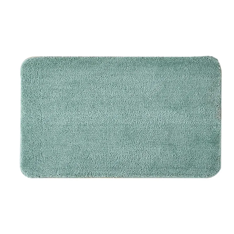 

Fashion Microfiber Bath Mat Super Soft Flocking Bathroom Rug Fast Absorbent Bathroom Door Mat TPR Slip Home Floor Mat