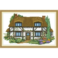 everlasting love villa chinese cross stitch kits ecological cotton printed 11ct 14ct diy christmas decorations for home gift