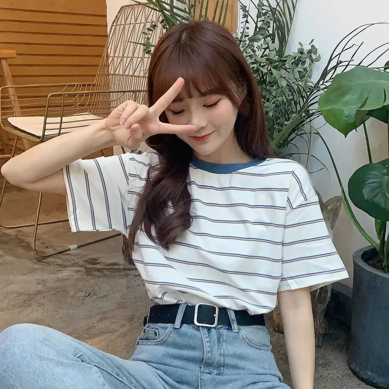 

T Shirt Women Clothes 2020 Fashion Tee Top Fashion Cotton Ladies Lvory Tee Shirt