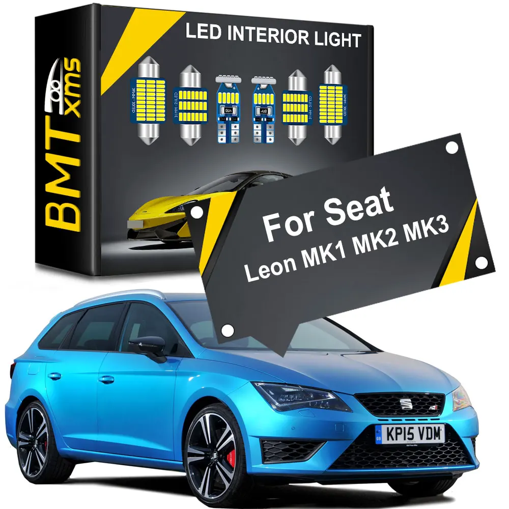 

BMTxms Canbus Interior LED Light For Seat Leon 2 MK1 MK2 MK3 5F 1P 1M ST FR 2004 2005 2006 2007 2012 2016 2020 2021 Accessories
