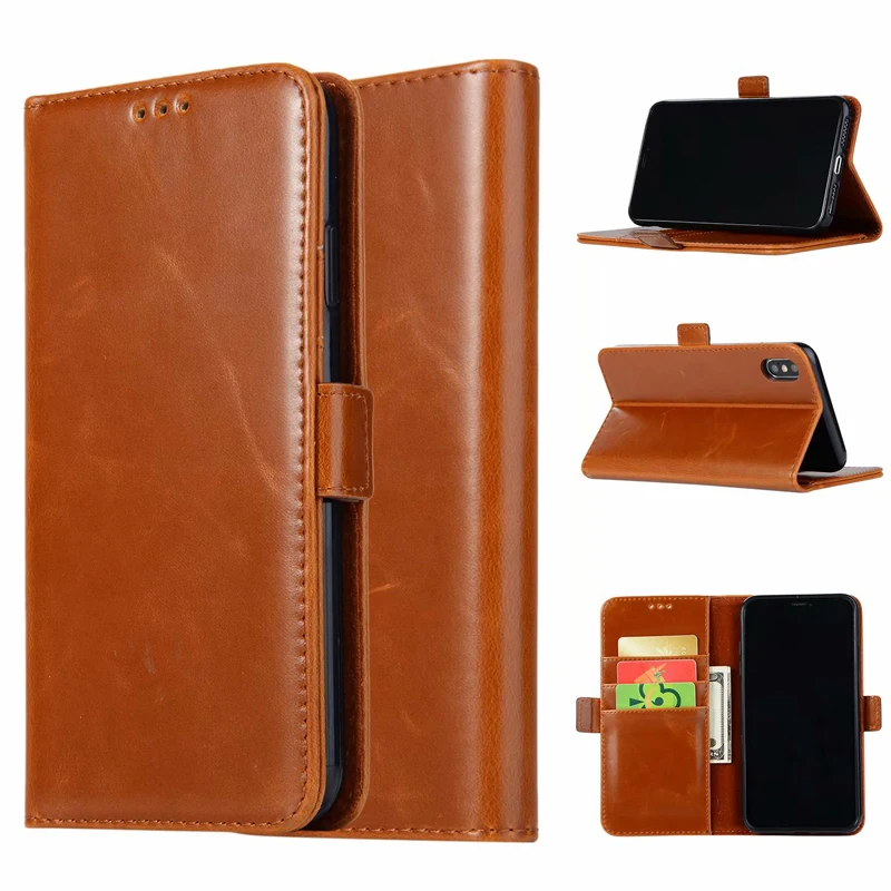 Кожаные чехлы для iPhone 11 Pro Max 11Pro XS XR 6 7 8 Plus роскошный чехол-кошелек с откидной