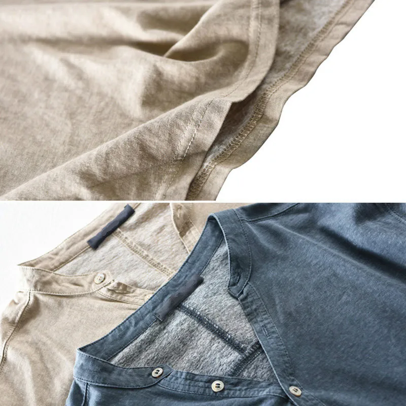 Футболка мужская оверсайз с длинным рукавом Тонкая Повседневная рубашка V