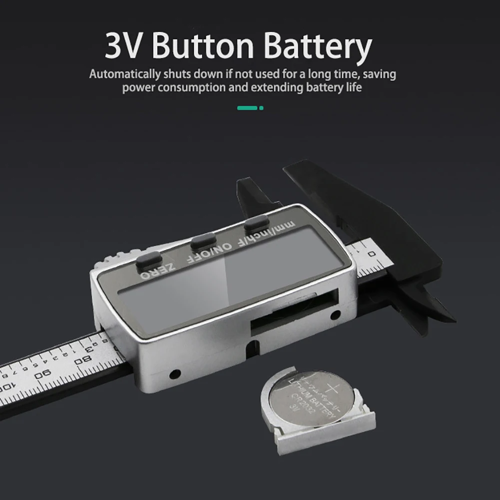 Электронный цифровой штангенциркуль 150 мм с большим ЖК-экраном
