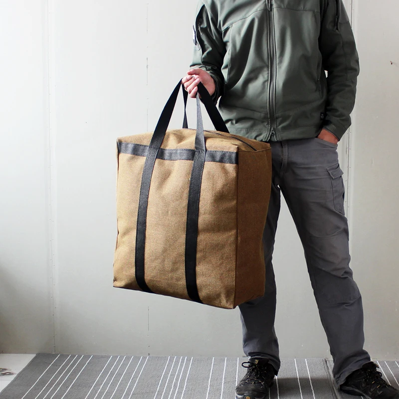 Толстая износостойкая супер Большая вместительная холщовая дорожная сумка для