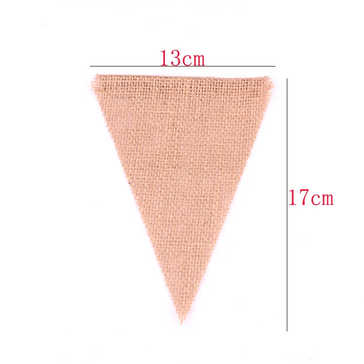 4 5 м 15 треугольных флагов винтажный джутовый баннер из мешковины в деревенском