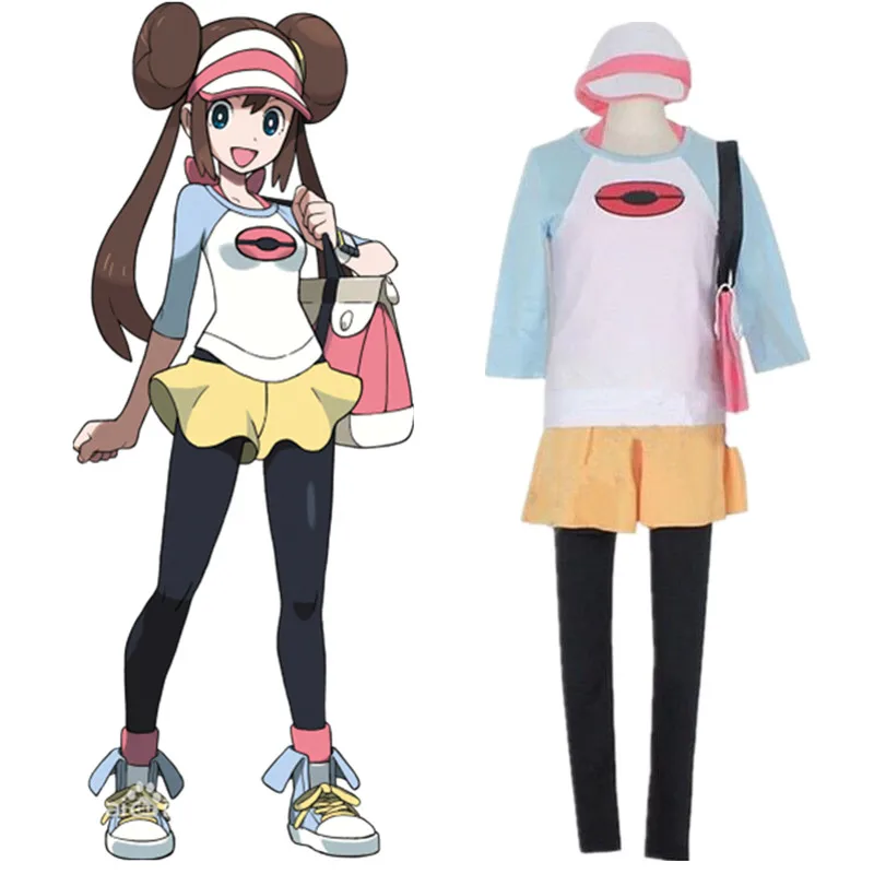 Японское аниме покемон косплей карманные монстры костюм милая девочка розовая