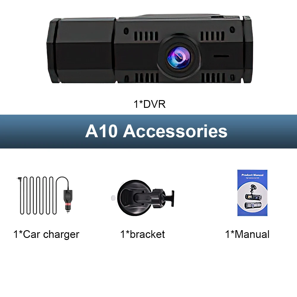 A10 Dual Camera Car Dash Cam DVR Registrator Full HD 1080P Video Recorder Front and Inside Cabin for Uber Taxi Driver |