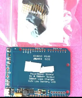 SHIELD PWRBOOST 2465 точечный модуль перезаряжаемый 5V Lipo USB Boost зарядное устройство PowerBoost 1000 зарядное устройство-перезаряжаемый 5V Lipo USB Boost 1A-1000C - Цвет: SHIELD PWRBOOST