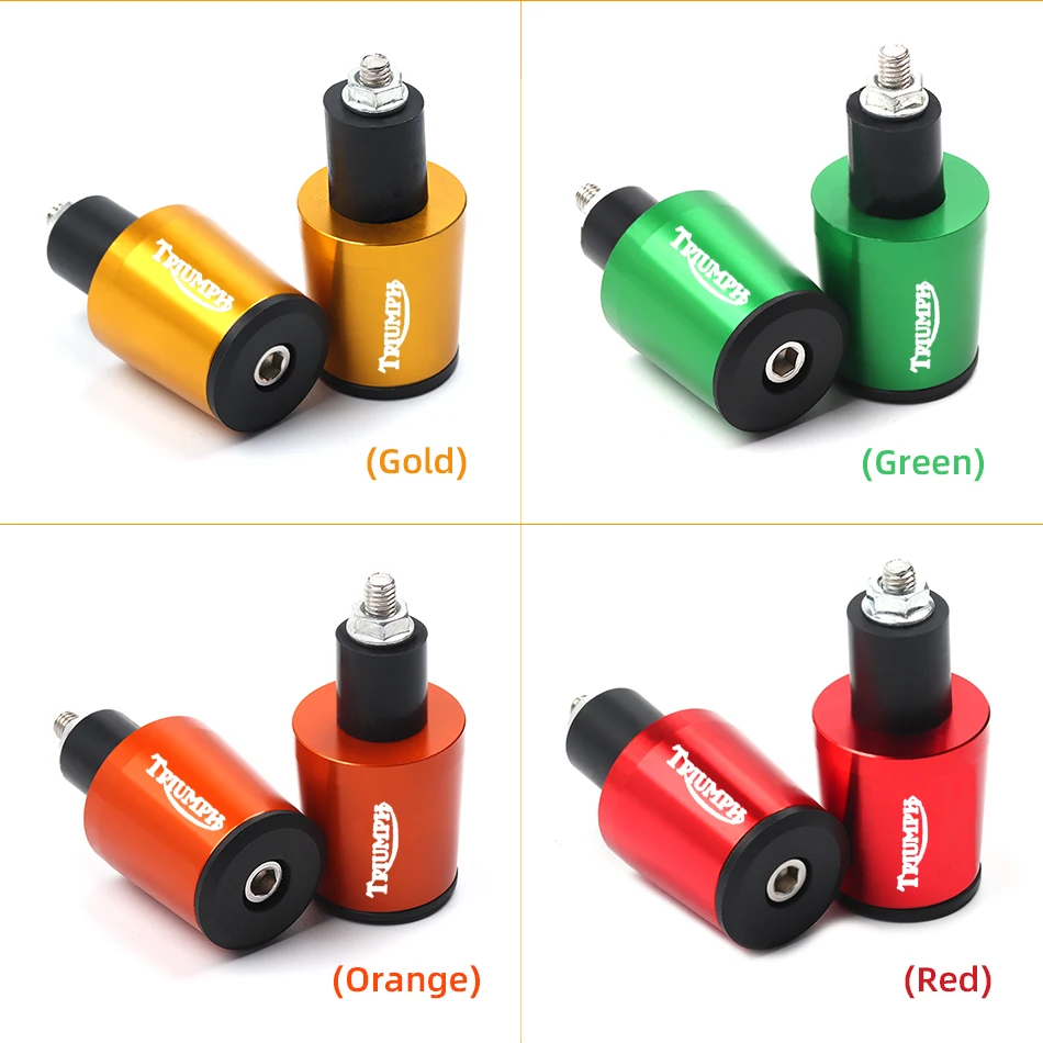 

CNC 22mm Motorcycle Handlebar Grips Bar Cap End Plug For Triumph Daytona 675 675r 955 955i 1200 T100 T120 T595 1050 Tiger 800