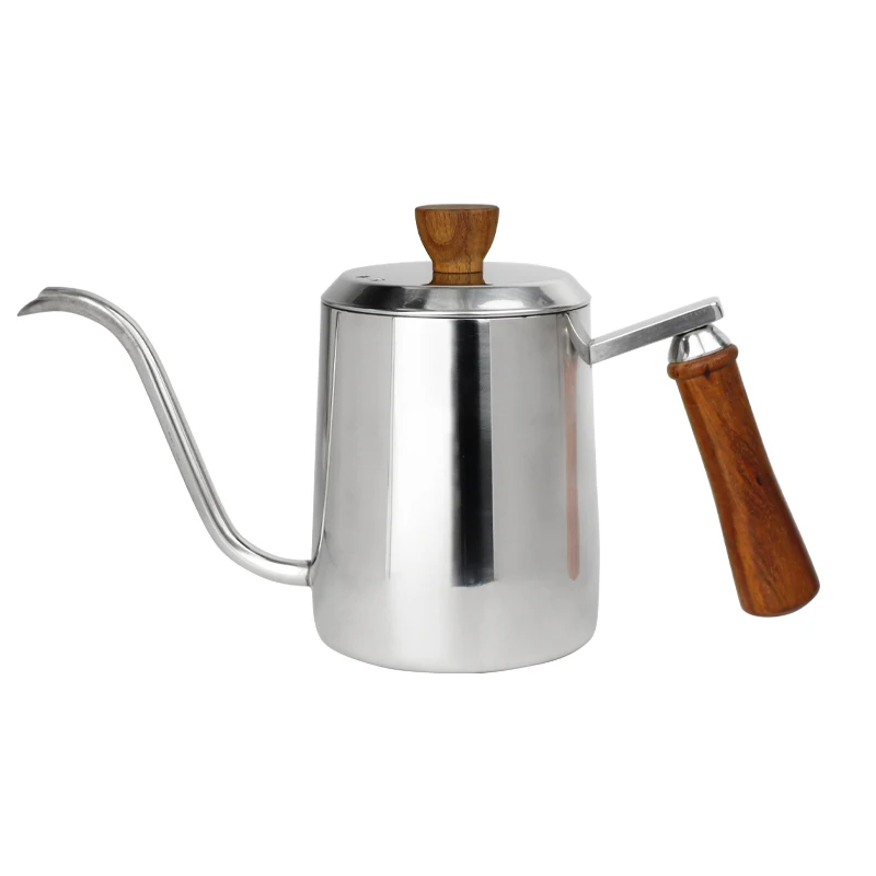 

Wooden Handle Long Spout Kettle Swan Neck Pour-Over 350ML/600ML