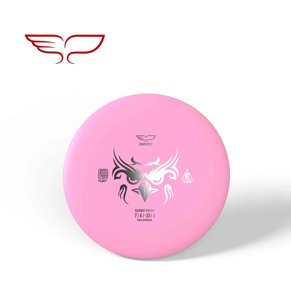 YIKUN диски PDGA одобренный диск Гольф диск драйвер вид Черная пятница - Цвет: Tiger-Line Pink