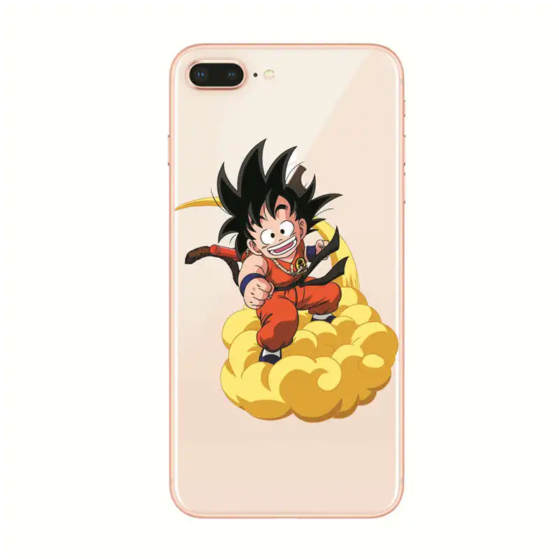 Kulia Горячая продажа Dragon Ball Z Goku Силиконовый ТПУ прозрачный чехол для телефона iPhone 8