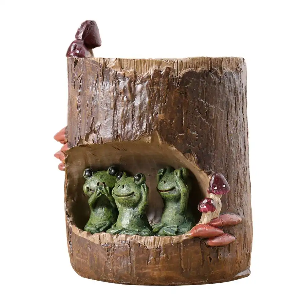 

Green Frog Flower Living Room Bedroom Window Sill Bonsai Small Furnishings Ornaments Supplies