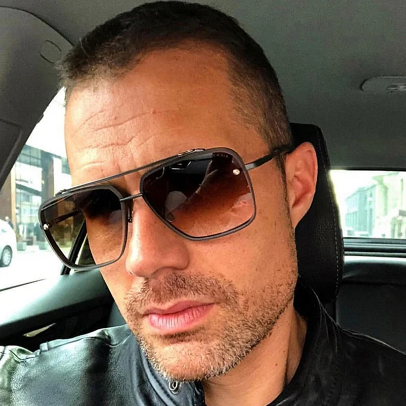 

2021 Fashion Classic Mach Six Style Gradient Sunglasses Cool Men Vintage Brand Design Sun Glasses Oculos De Sol UV400