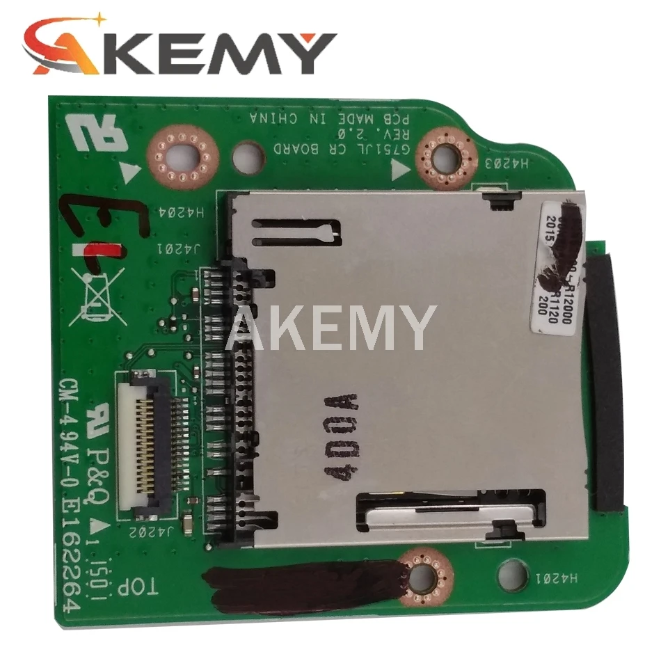 

Akemy NEW original For Asus G751 G751J G751JX G751JY G751JZ G751JM Reader Interface Board