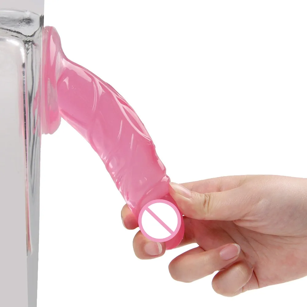 Эротический мягкий силиконовый желеобразный фаллоимитатор для женщин