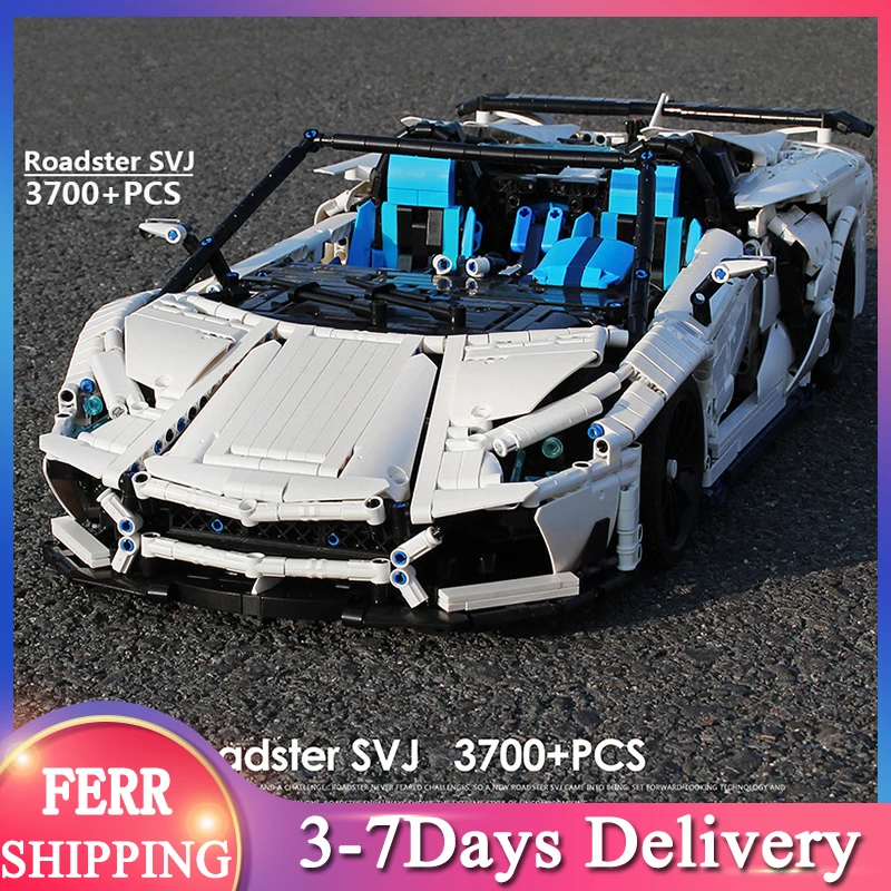 

DK2101 3700 шт. MOC технический ультра роскошный гоночный автомобиль супер спортивный автомобиль усовершенствованная модель строительные блоки ...