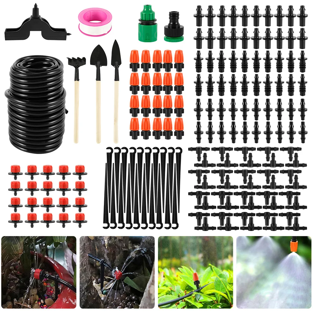 

15M Drip Irrigation System Kits Automatic Watering Irrigation System Kit Outdoor Garden Misting Cooling System Customized Flow