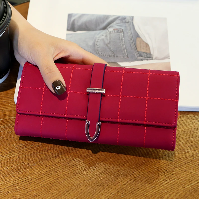 

Minimalist PU Wallet Women Luxury Large Capacity Phone Bag Wallet Women Clutch Coin Carteira Feminina Clutch Purse DE60NQB