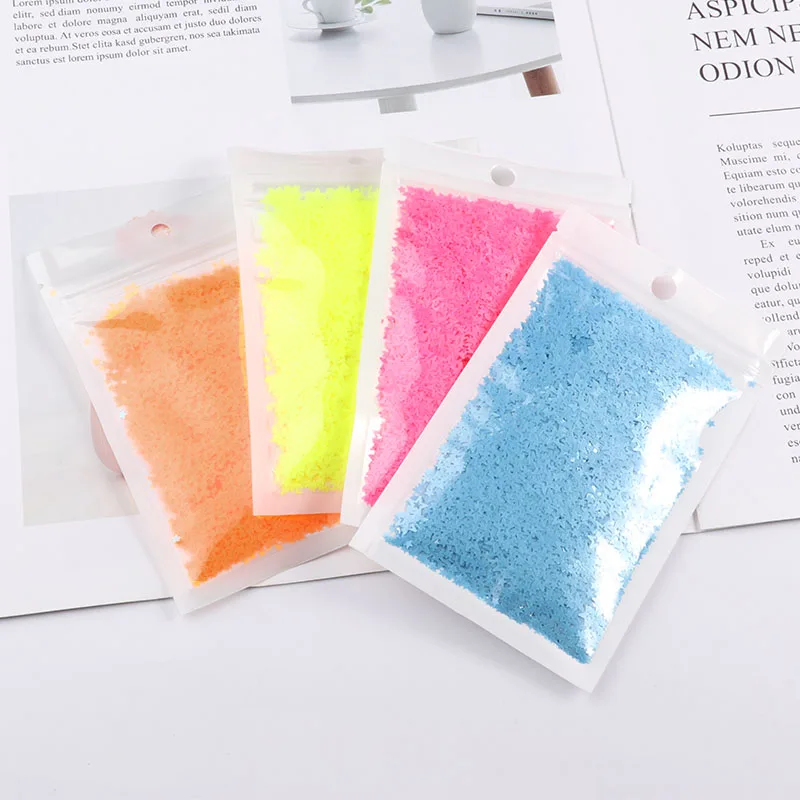 5 мм ПЭТ ультратонкие полые Звездные блестки DIY Блестки для фотографий свадебные