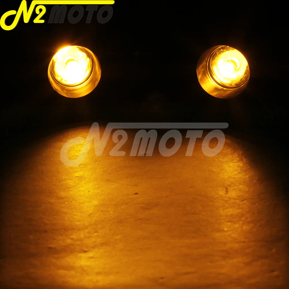 12V Светодиодный индикатор поворота мотоцикла светильник Янтарный/белый для Harley