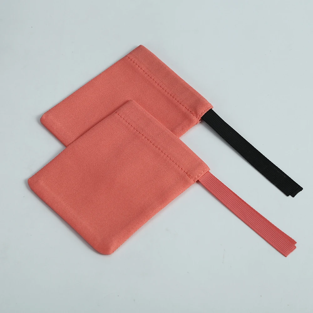 20pcs Hot Red Cotton Canvas Bags with Ribbon Small Necklace Earring Packaging Pouch Wedding Favor Gift Bag Jewelry Package Pouch