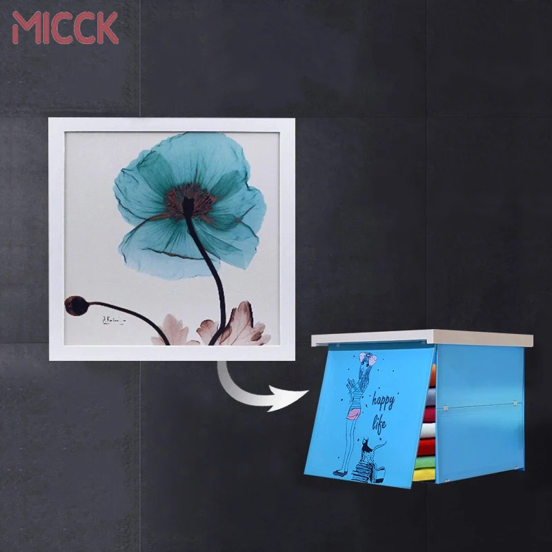 Ящик для хранения MICCK скрытый шкафчик ванной комнаты складной шкаф с фреской