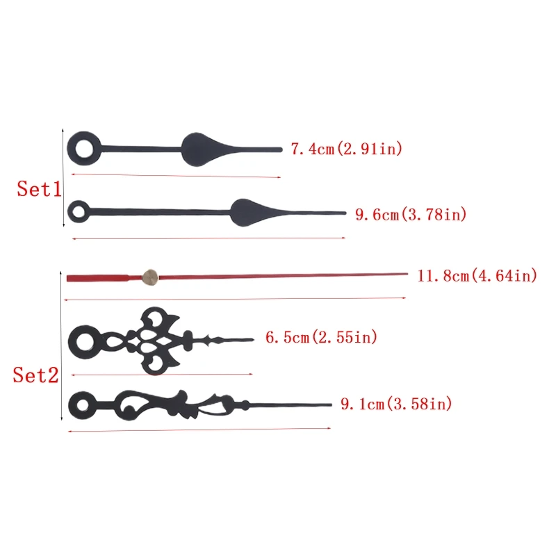 Высокий крутящий момент кварцевый механизм настенных часов с 2 разных пар руки