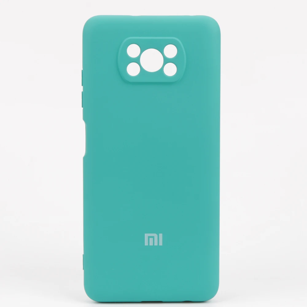 Оригинальный Xiaomi Mi Poco X3 NFC шелковистый мягкий на ощупь жидкий силиконовый