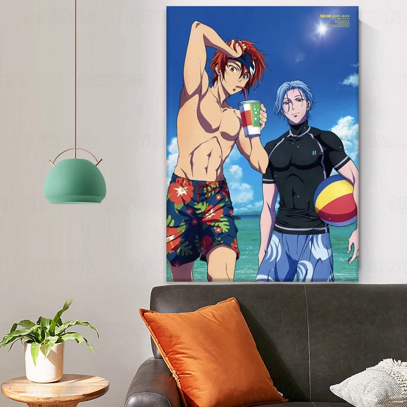 Персонажи аниме HD SK8 бесконечный скейтборд плакат Аниме Холст Живопись Домашний