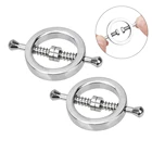 1 пара металлических зажимов для сосков регулируемые зажимы для груди зажимы для игр с пытками стимулятор сосков Секс-рабы фиксаторы секс-игрушки для пар